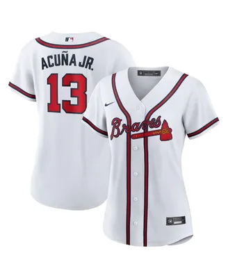 Nike Atlanta Braves Women's Ronald Acuna Official Player Replica Jersey
