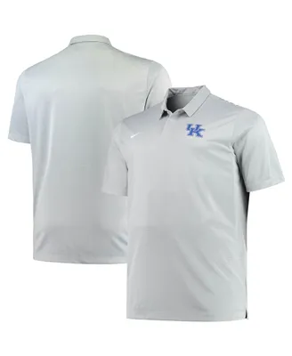Men's Nike Heathered Gray Kentucky Wildcats Big and Tall Performance Polo Shirt