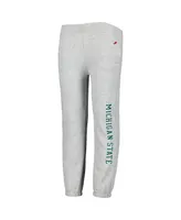 Big Boys League Collegiate Wear Heather Gray Michigan State Spartans Essential Pants