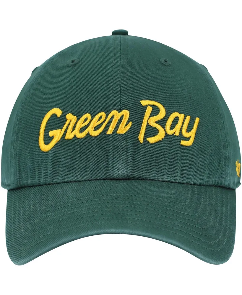 Men's '47 Brand Green Green Bay Packers Crosstown Clean Up Adjustable Hat