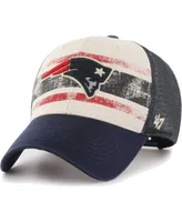 Men's '47 Brand Cream New England Patriots Breakout Mvp Trucker Adjustable Hat