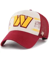 Men's '47 Brand Cream Washington Commanders Breakout Mvp Trucker Adjustable Hat