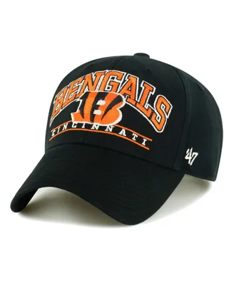 Men's '47 Brand Black Cincinnati Bengals Fletcher Mvp Adjustable Hat