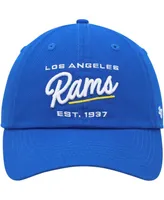 Women's '47 Brand Royal Los Angeles Rams Sidney Clean Up Adjustable Hat