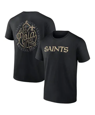 Men's Profile Black New Orleans Saints Big and Tall Two-Sided T-shirt