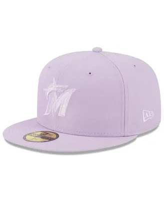 Men's New Era Lavender Miami Marlins 2023 Spring Color Basic 59FIFTY Fitted Hat