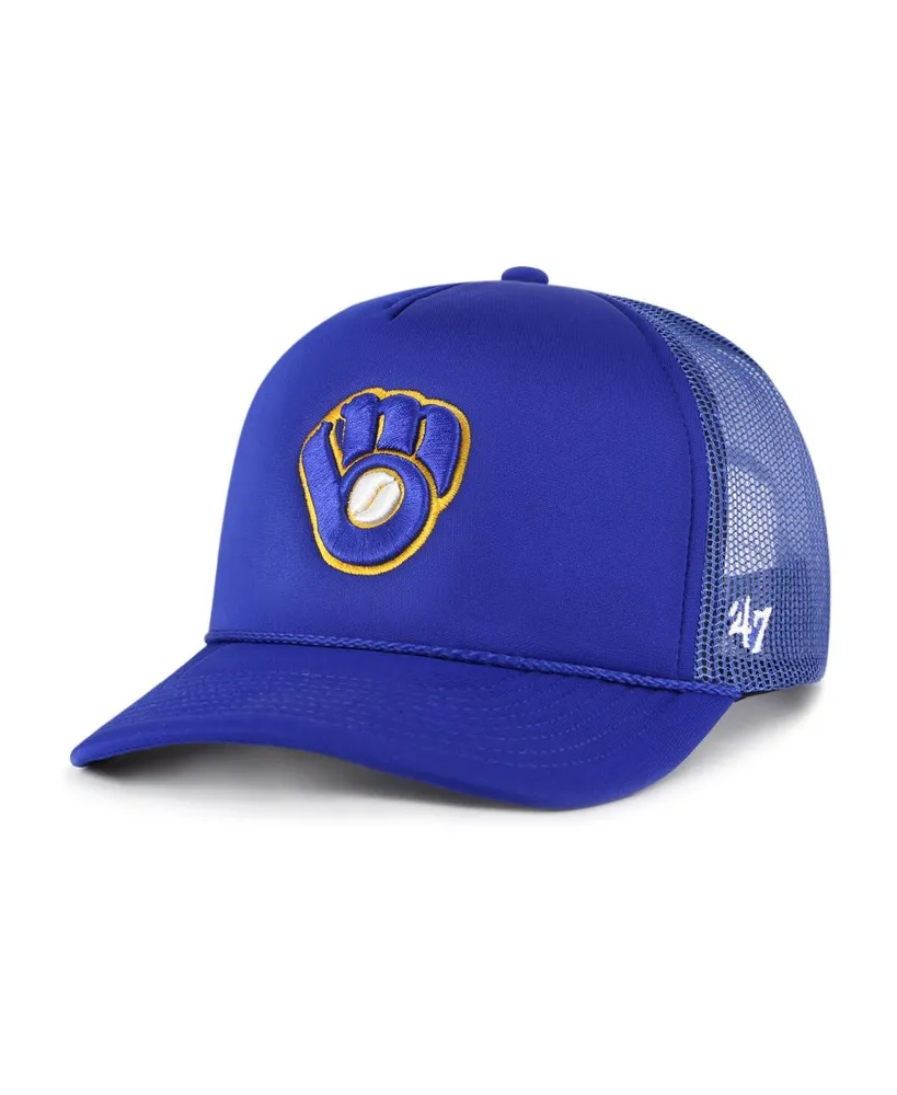 Men's '47 Navy Milwaukee Brewers Team Franchise Fitted Hat