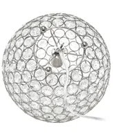 Lalia Home Elipse 10" Crystal Orb Table Lamp