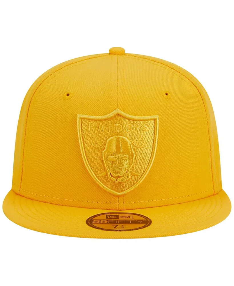 Men's New Era Gold Las Vegas Raiders Color Pack 59FIFTY Fitted Hat