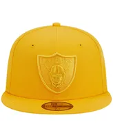 Men's New Era Gold Las Vegas Raiders Color Pack 59FIFTY Fitted Hat