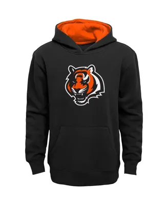 Big Boys Black Cincinnati Bengals Prime Pullover Hoodie