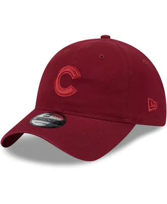 Men's New Era Cardinal Chicago Cubs Color Pack 9TWENTY Adjustable Hat