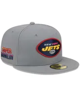 Men's New Era Gray New York Jets Color Pack 59FIFTY Fitted Hat