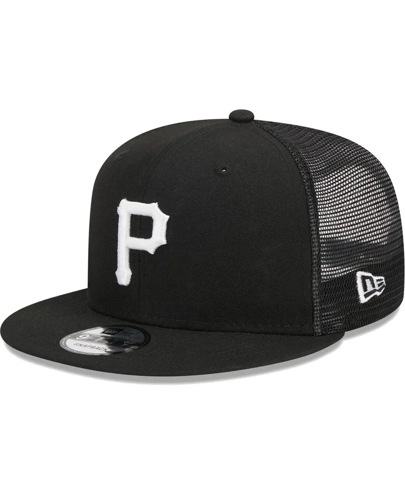 Men's New Era Black Pittsburgh Pirates Trucker 9FIFTY Snapback Hat