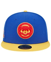 Men's New Era Royal, Yellow Chicago Cubs Empire 59FIFTY Fitted Hat