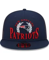 Men's New Era Navy New England Patriots Collegiate Trucker 9FIFTY Snapback Hat