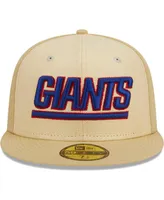 Men's New Era Khaki New York Giants Raffia Front 59FIFTY Fitted Hat