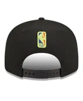 Men's New Era Black Portland Trail Blazers Neon Pop 9FIFTY Snapback Hat