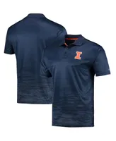 Men's Colosseum Navy Illinois Fighting Illini Marshall Polo Shirt