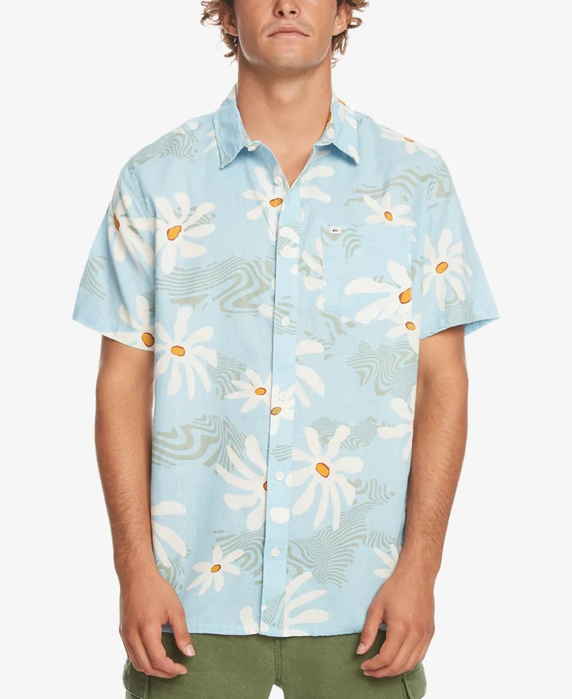 Quiksilver Men's Trippy Floral Short Sleeve Shirt