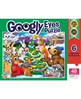 Masterpieces Around the Christmas Tree Googly Eyes 48 pc Puzzles