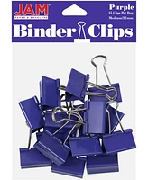 Jam Paper Colorful Binder Clips - Medium - 1.25", 32 Millimeter - Binder Clips