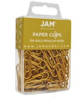 Jam Paper Colored Standard Paper Clips - Regular 1" - Paperclips - 100 Per Pack