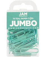 Jam Paper Colorful Jumbo Paper Clips - Large 2" - Paperclips - 75 Per Pack