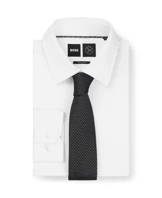 Boss by Hugo Boss Men's Silk-Jacquard Micro Pattern Tie