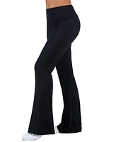 24seven Comfort Apparel Women's Bell Bottom Foldover Waist Sweatpants
