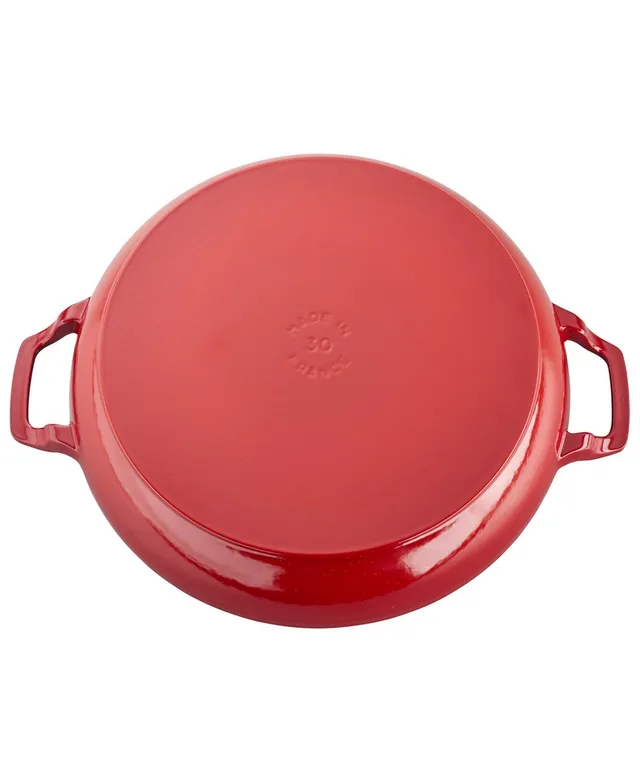 Staub - Cast Iron 3.5-qt Braiser with Glass Lid - Grenadine