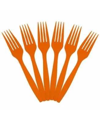 Jam Paper Big Party Pack of Premium Plastic Forks - 100 Disposable Forks Per Box