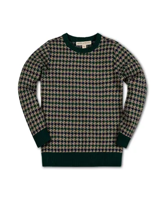 Hope & Henry Boys Organic Long Sleeve Intarsia Crew Neck Pullover Sweater