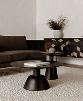 Nels 30" Wood Round Coffee Table