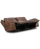 Closeout! Hansley 2-Pc. Zero Gravity Power Recliner Leather Sofa, Created for Macy's