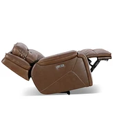 Hansley 39" Zero Gravity Leather Power Recliner, Created for Macy's