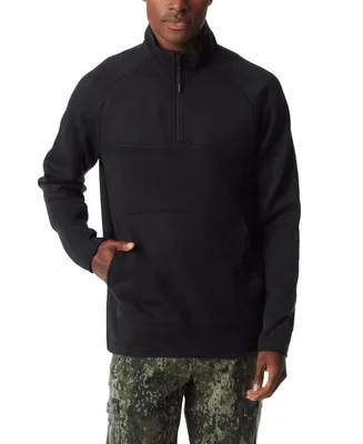 Bass Outdoor Men's Quarter-Zip Long Sleeve Pullover Sweater