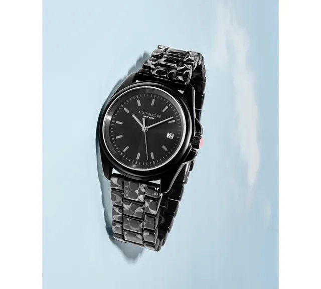 Coach Women\'s Greyson Black Tortoise Signature C Resin Watch Coach Greyson Black Ceramic Women main image 4