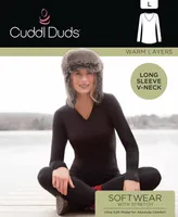 Cuddl Duds Women's Softwear V-Neck Long-Sleeve Layering Top