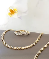 Wrapped in Love Diamond Diagonal Link Bracelet (1 ct. t.w.) in 10k Gold, Created for Macy's