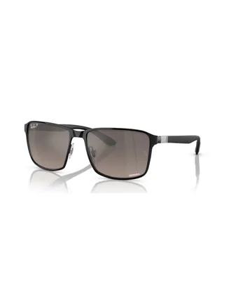 Ray-Ban Unisex Polarized Sunglasses, Mirror Gradient Polar RB3721CH