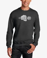 La Pop Art Men's 90's Rappers Word Crewneck Sweatshirt