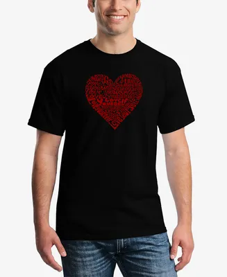 La Pop Art Men's Love Yourself Printed Word T-shirt