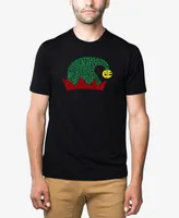 La Pop Art Men's Christmas Elf Hat Premium Blend Word T-shirt