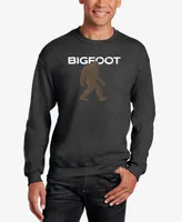 La Pop Art Men's Bigfoot Word Crewneck Sweatshirt