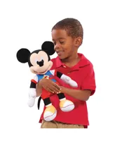 Disney Junior Mickey Mouse Funhouse Singing Fun Mickey Mouse 13" Lights and Sounds Feature Plushie, Sings The Wiggle Giggle Song