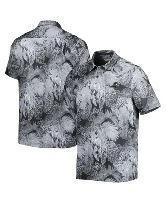 Men's Tommy Bahama Blue Atlanta Braves Coast Luminescent Fronds IslandZone Button-Up Camp Shirt Size: Medium