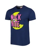 Men's and Women's Homage Navy Nick at Nite Tri-Blend T-shirt