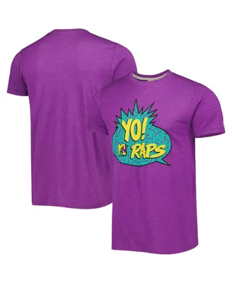 Men's and Women's Homage Purple Yo! Mtv Raps Tri-Blend T-shirt