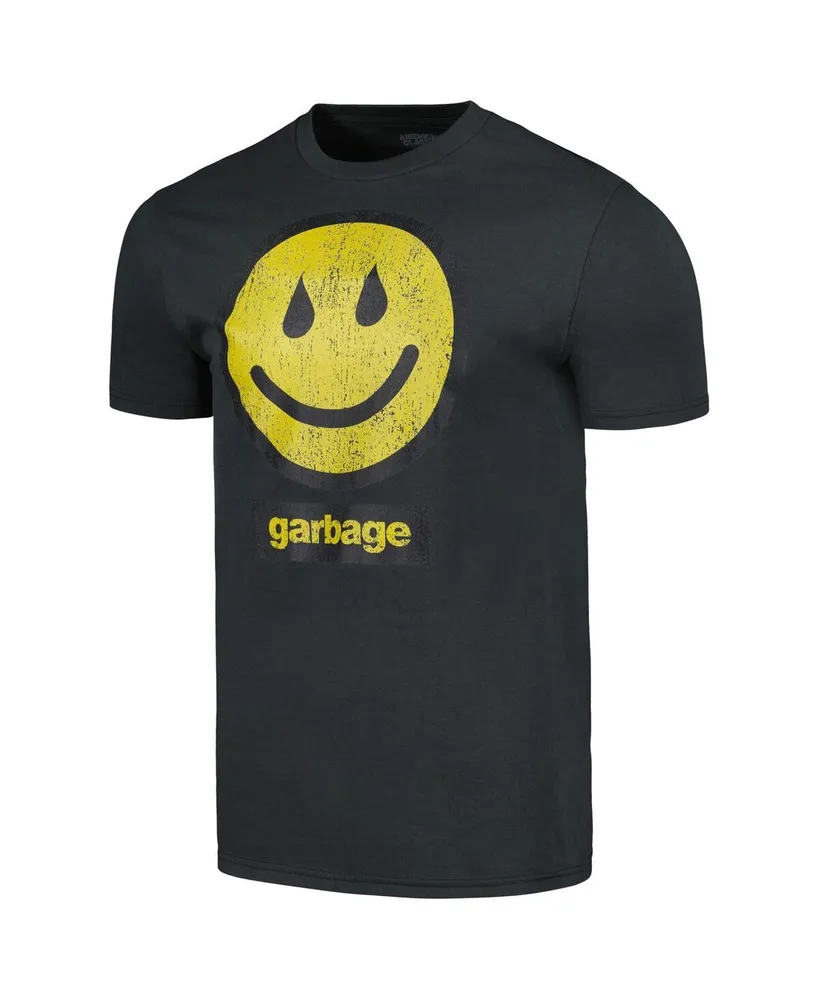Men's Charcoal Garbage Rain Smiley T-shirt